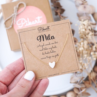 Darilo za birmo ali obhajilo - personalizirana zlata verižica