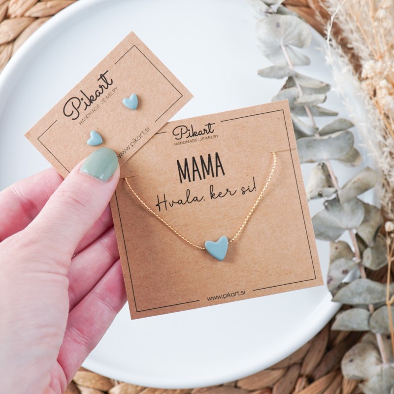 Darilo za mami - zlata verižica s srčkom