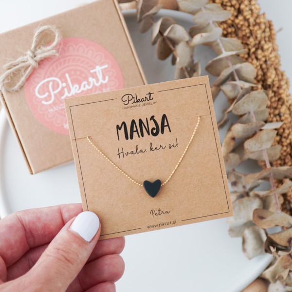 Darilo za prijateljico - zlata verižica s srčkom