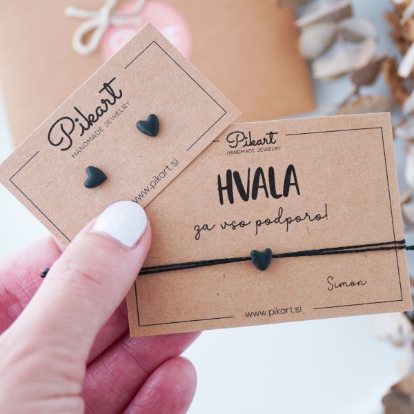 Zahvalno darilo za sodelavko ali prijateljico – zapestnica s srčkom