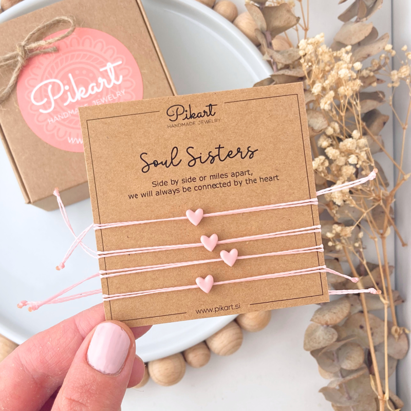 Darilo za prijateljico Soul sisters | Zapestnica + kartica