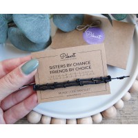 Gift idea for sister - Morse code bracelet