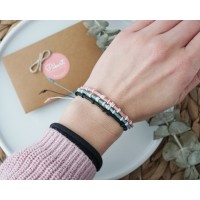 Personalized Anniversary Gift - Morse Code Bracelet with Names