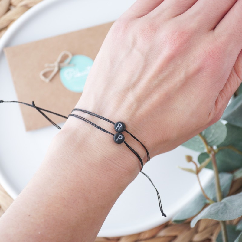 Set dveh zapestnic za pare - nakit s črkami
