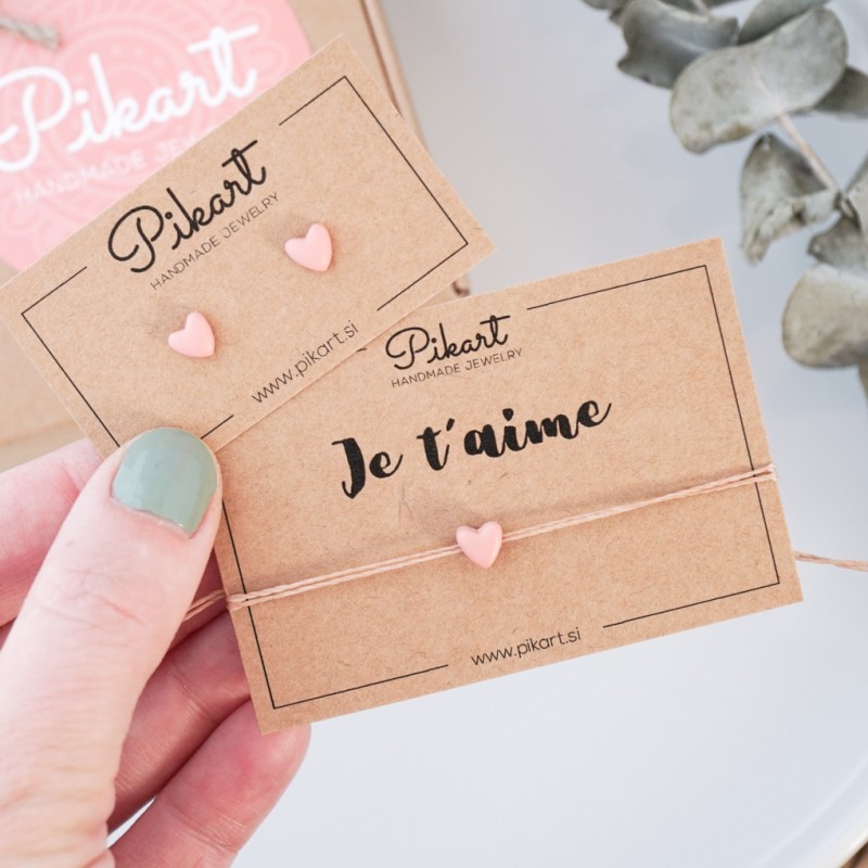 Darilo za punco ali fanta - srček zapestnica