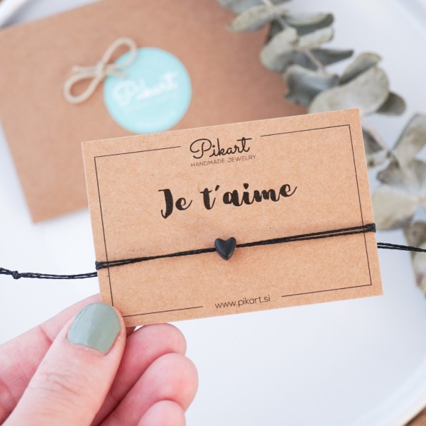 Darilo za punco ali fanta - srček zapestnica