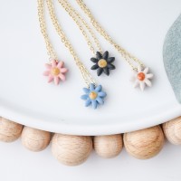 Gift for teacher - flower pendant necklace