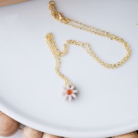 Gift for teacher - flower pendant necklace