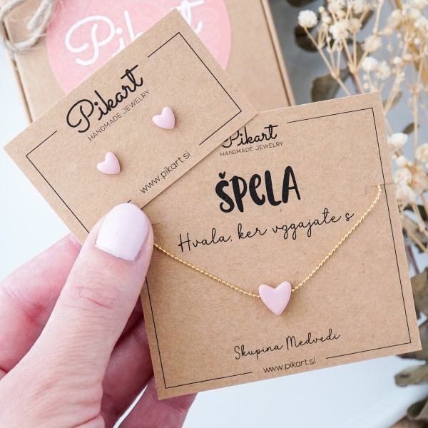 Personalizirano darilo za vzgojiteljico - verižica s srčkom