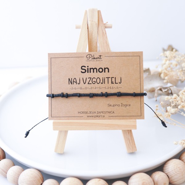 Izvirno darilo za vzgojitelja ali vzgojiteljico - Morsejeva zapestnica