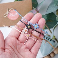 Gift for teacher - handmade flower bracelet