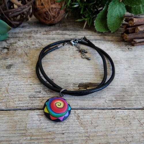 Cool Colorful Pendant Necklace for Men and Women