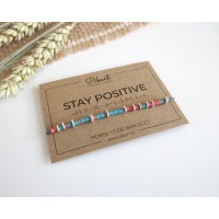 Personalized Morse Code Bracelet with a Hidden Message STAY POSITIVE