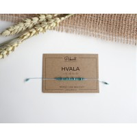 Custom Morse Code Bracelet with Secret Message HVALA