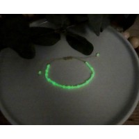 Beaded Glow in the Dark CHOOSE TO SHINE Morse Code Bracelet