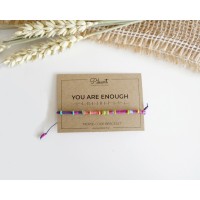 Personalized Morse Code Bracelet with a Hidden Message YOU ARE ENOUGH