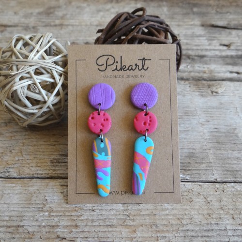 Colorful Funky Dangle Earrings