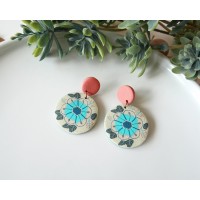Floral statement earrings