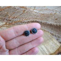 BE YOU Black and White Stud Earrings
