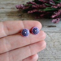Unique Flower Clip On Earrings