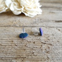 Blue Floral Earrings - Cutest Stud Earrings