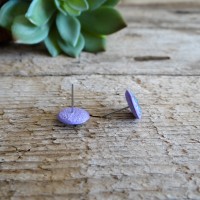 Živahni vijolični mandala uhani na metuljčka - boho nakit