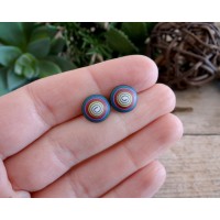 Cool Colorful and Funky Spiral Earrings for Men and Women