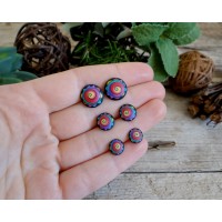 Cool Colorful Funky and Abstract Stud Earrings for Men and Women