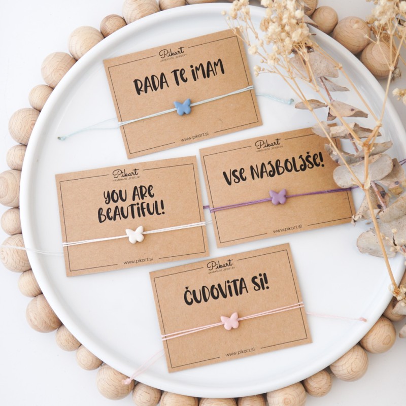 Otroški uhani metuljčki v 6 barvah