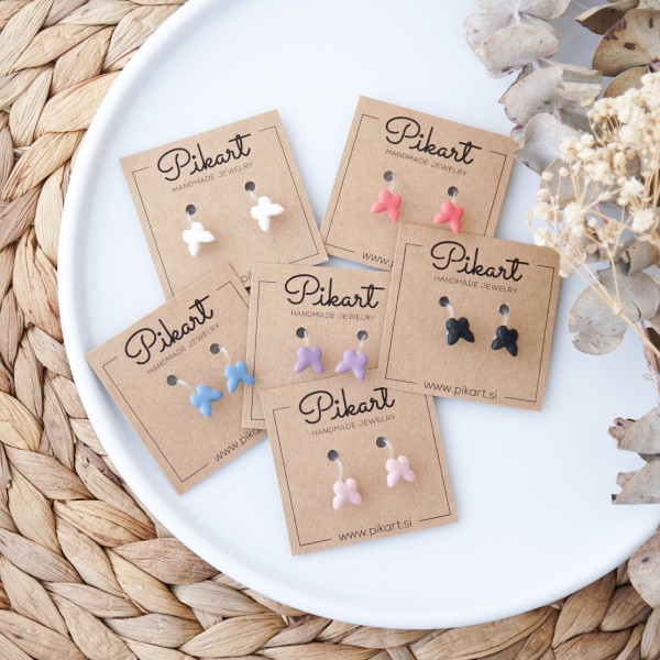 Otroški uhani metuljčki v 6 barvah