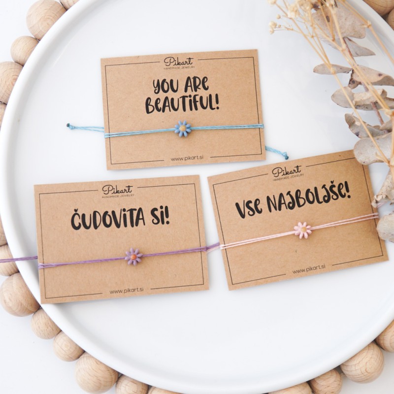 Otroški uhani marjetice za ušesa z ali brez luknjic