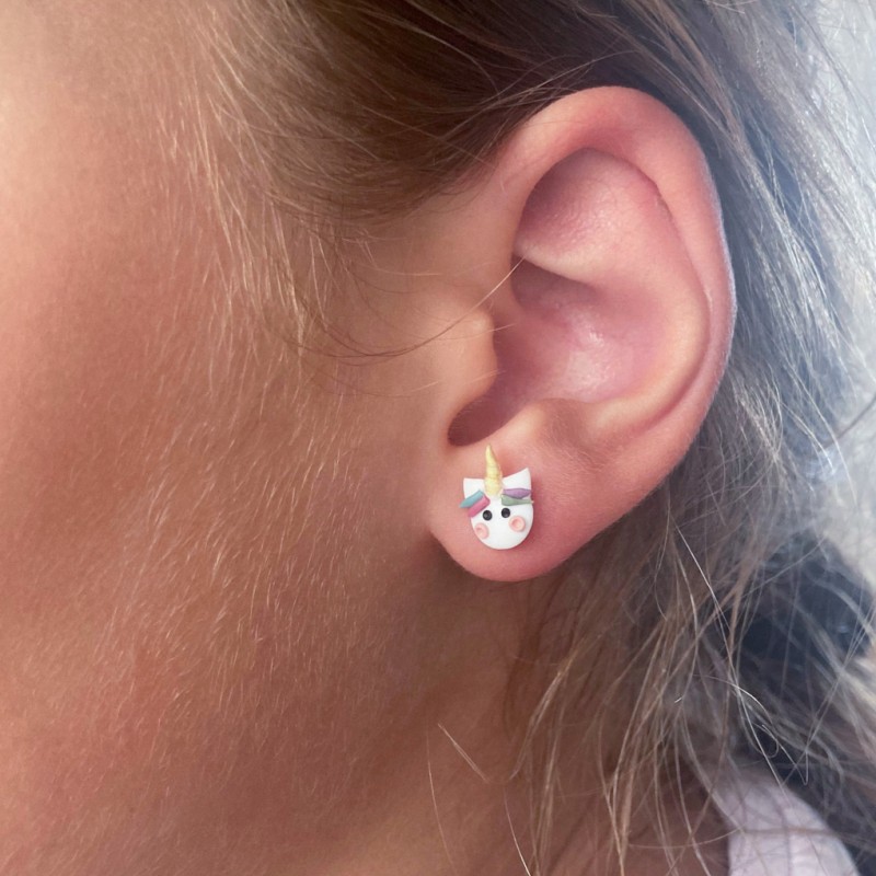 Samorog uhančki za preluknjana in nepreluknjana ušesa