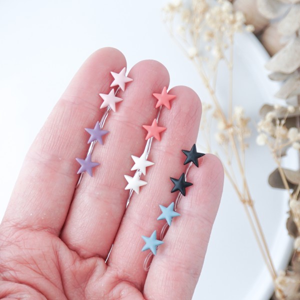 Otroški uhani zvezdice – za preluknjana in nepreluknjana ušesa