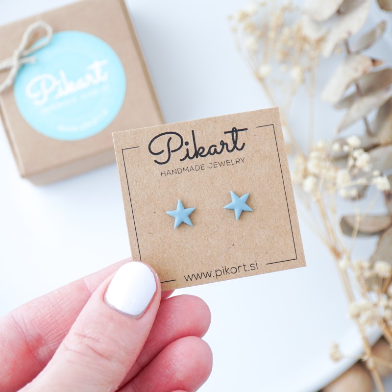 Otroški uhani zvezdice – za preluknjana in nepreluknjana ušesa