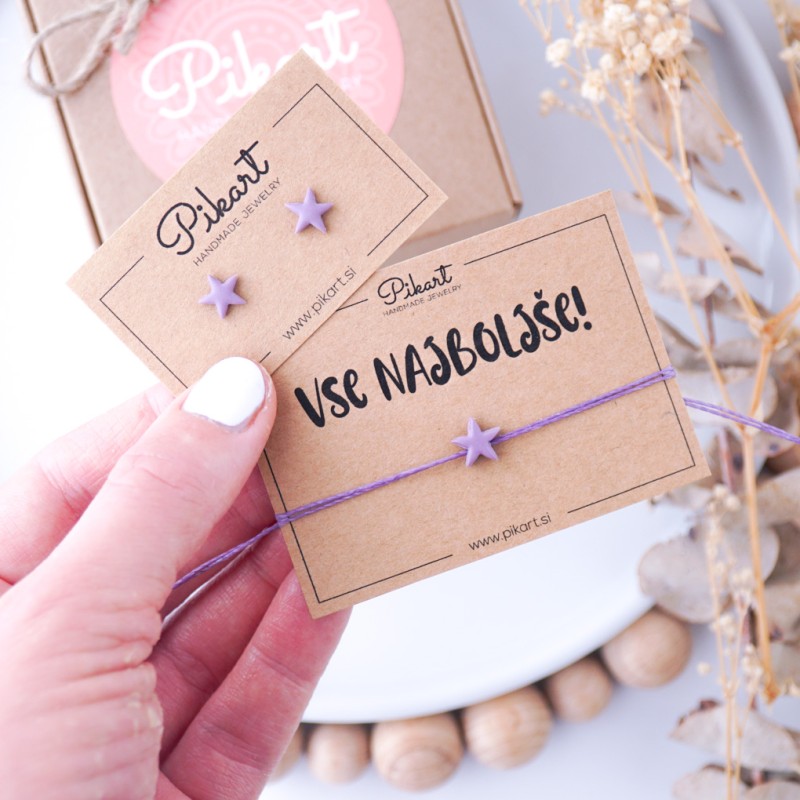 Otroški uhani zvezdice – za preluknjana in nepreluknjana ušesa