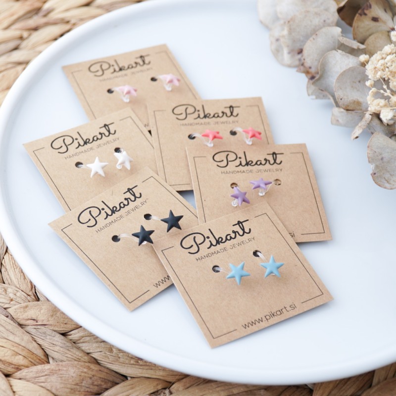 Otroški uhani zvezdice – za preluknjana in nepreluknjana ušesa