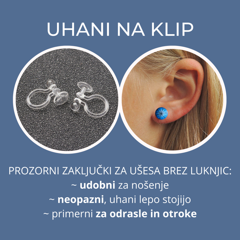 Barviti abstraktni majhni uhani