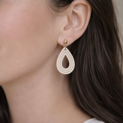 Viseči uhani kapljica - ročno izdelani unikatni uhani