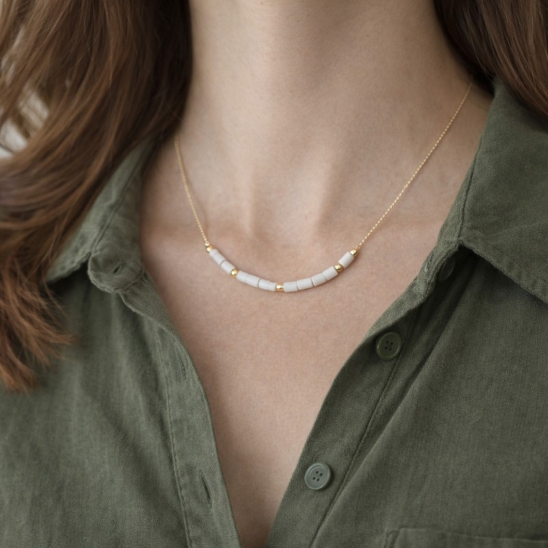 Personalizirano darilo za učiteljico - Morsejeva verižica z napisom NAJ UČITELJICA