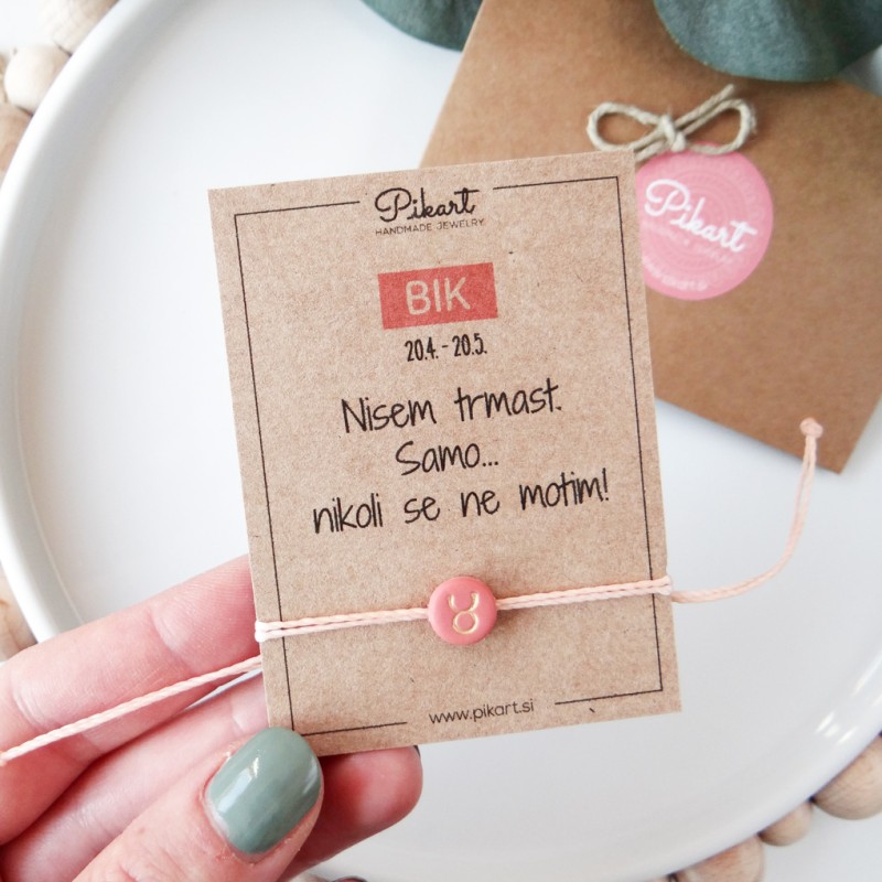 Zodiak zapestnica z astrološkim znakom BIK