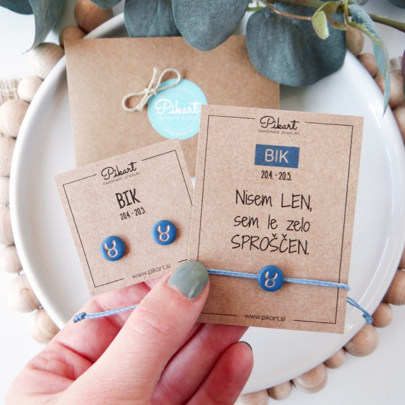 Zodiak zapestnica z astrološkim znakom BIK