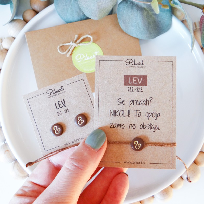 Zodiak zapestnica z astrološkim znakom LEV