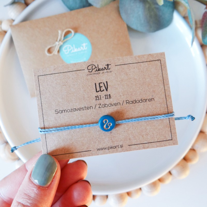 Zodiak zapestnica z astrološkim znakom LEV