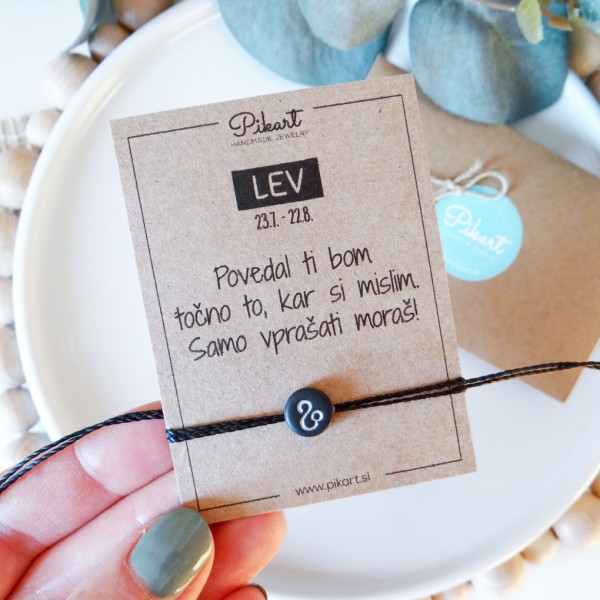 Zodiak zapestnica z astrološkim znakom LEV