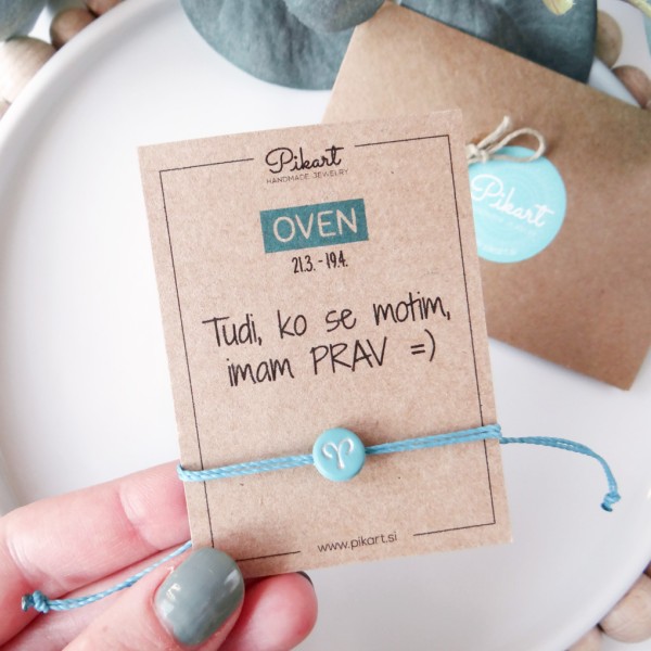 Zodiak zapestnica z astrološkim znakom OVEN