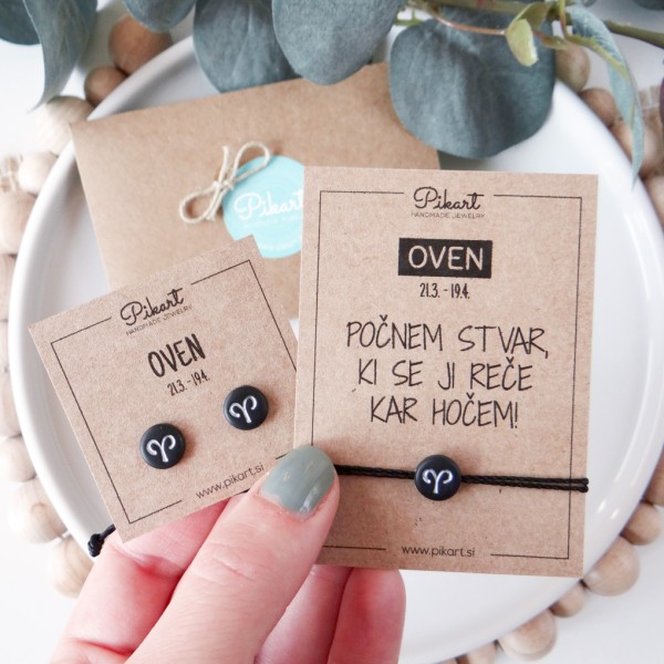 Zodiak zapestnica z astrološkim znakom OVEN