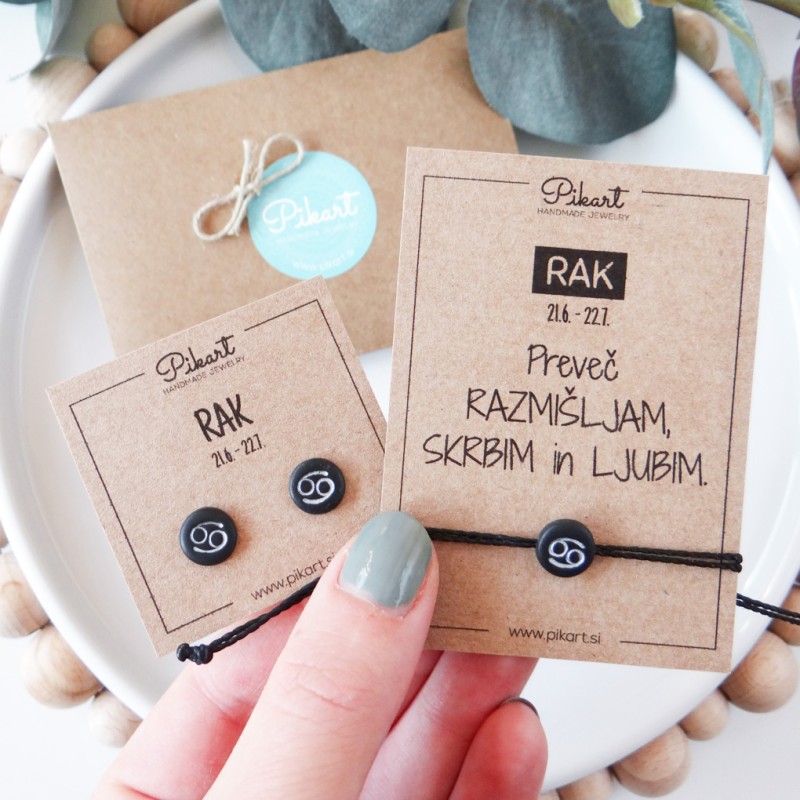 Zodiak zapestnica z astrološkim znakom RAK