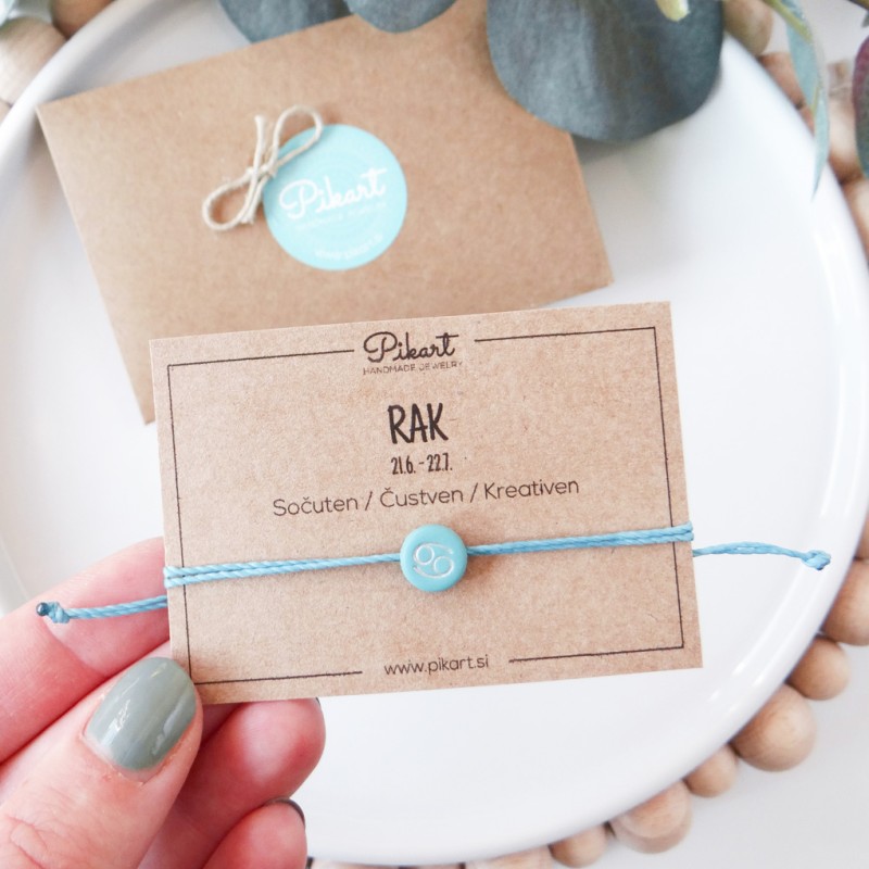 Zodiak zapestnica z astrološkim znakom RAK