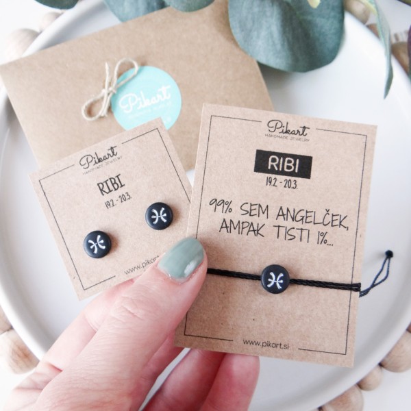 Zodiak zapestnica z astrološkim znakom RIBI