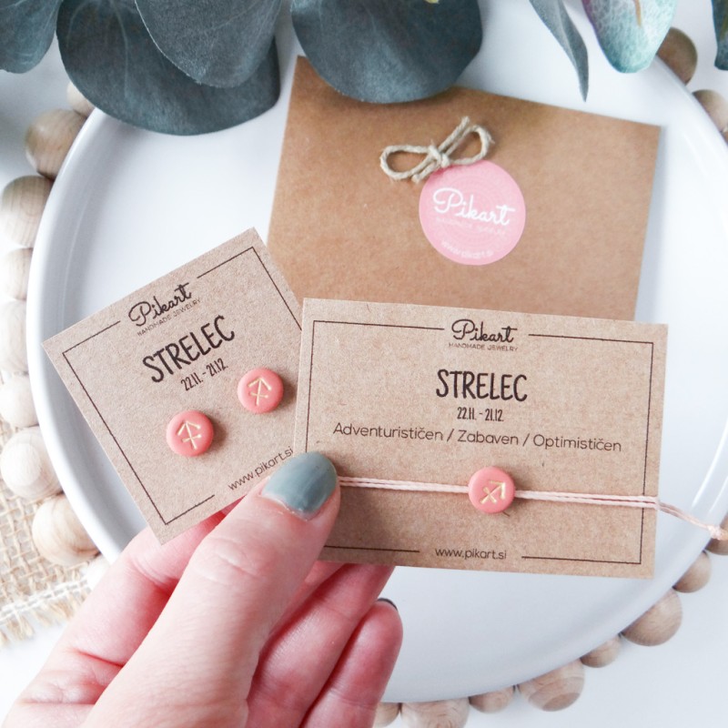 Zodiak zapestnica z astrološkim znakom STRELEC